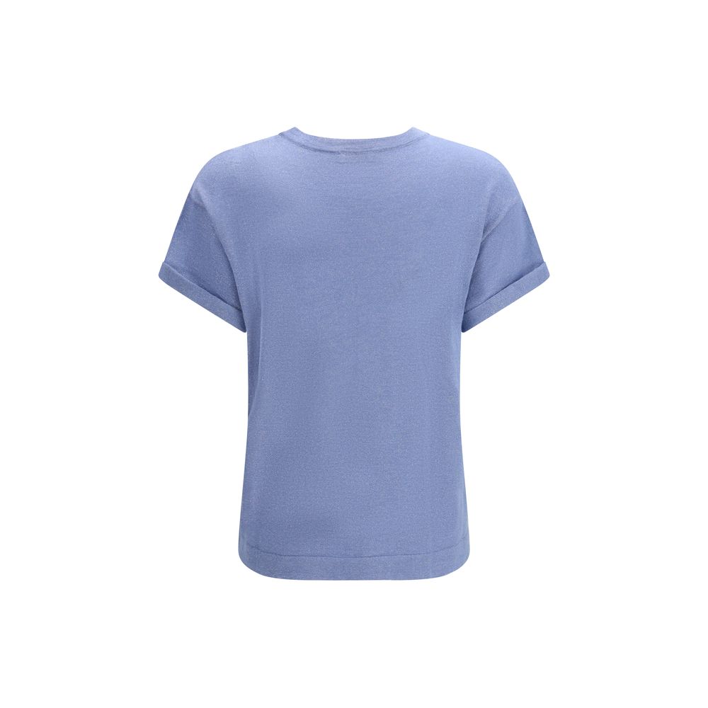 Brunello Cucinelli Blue Nylon T-Shirt | Regal Royce