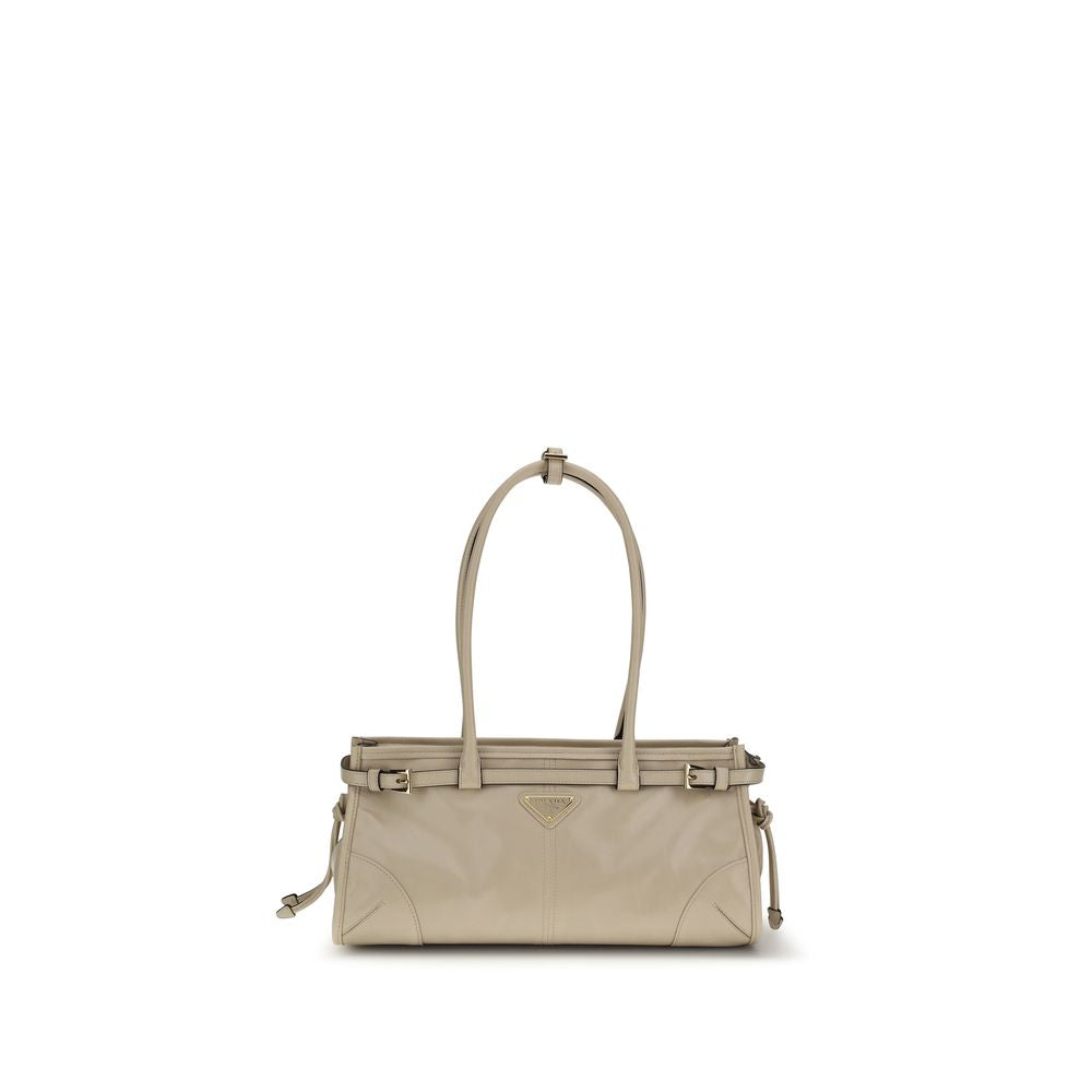 Prada Beige Calf Leather Bos Taurus Shoulder Bag | Regal Royce