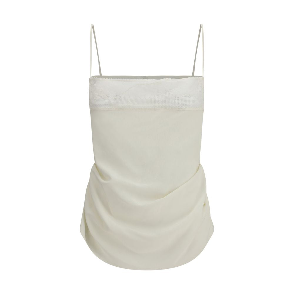 Magda Butrym Beige Silk Top | Regal Royce