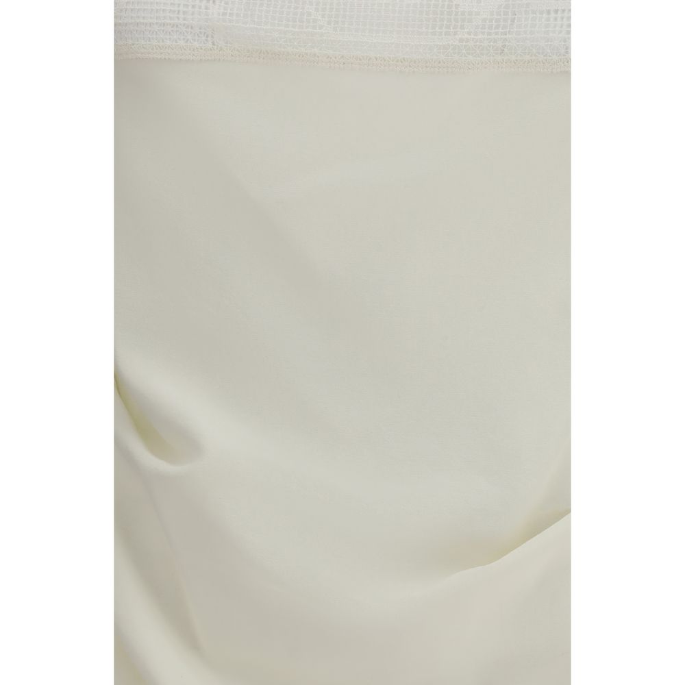 Magda Butrym Beige Silk Top | Regal Royce