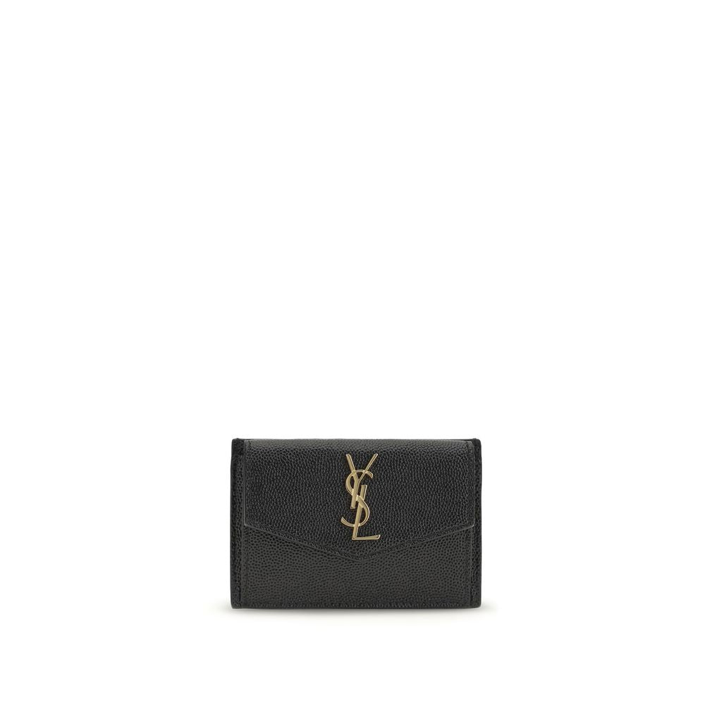 Saint Laurent Black Calf Leather Bos Taurus Wallet | Regal Royce
