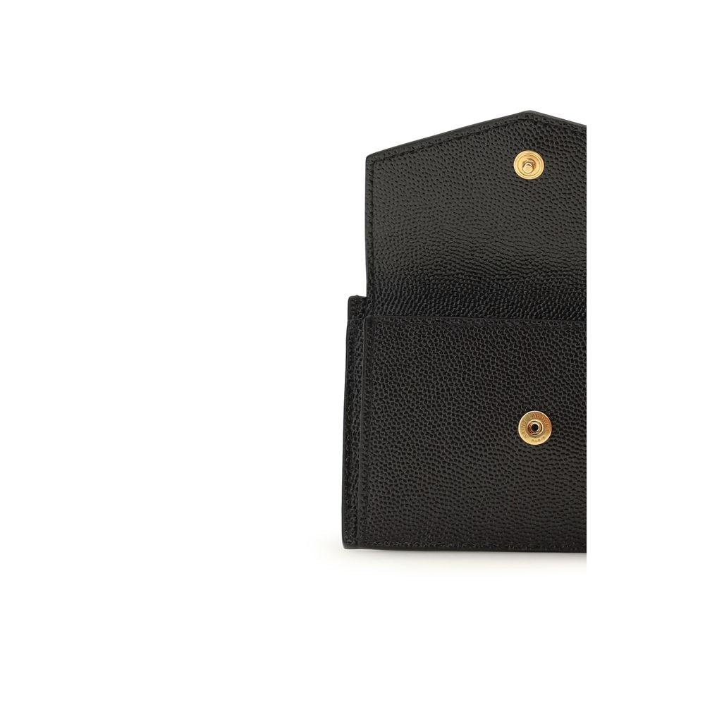 Saint Laurent Black Calf Leather Bos Taurus Wallet | Regal Royce