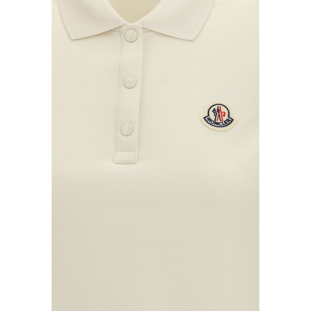 Moncler Beige Cotton Polo Shirt | Regal Royce