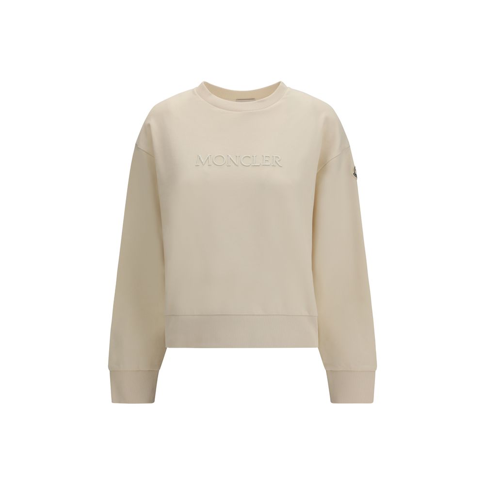 Moncler Beige Cotton Sweatshirt | Regal Royce