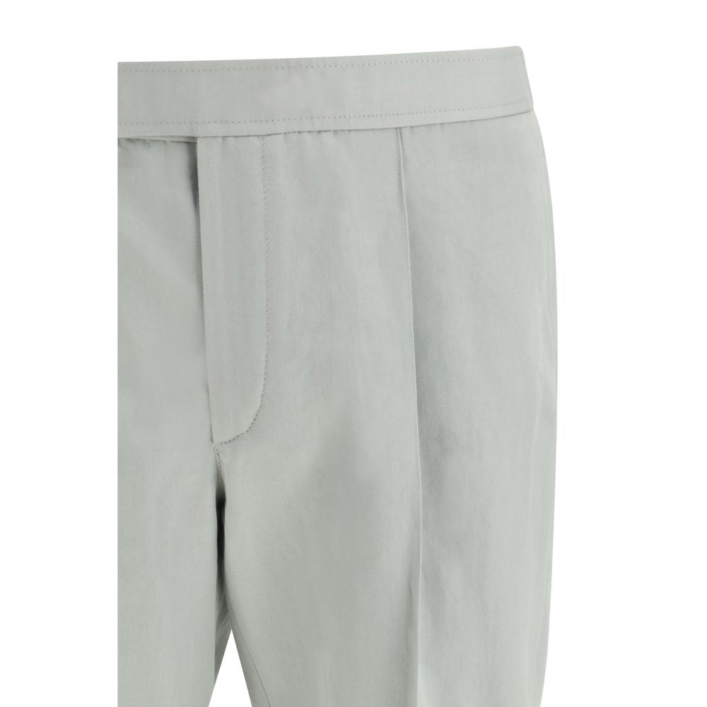 Brioni White Linen Casual Pants | Regal Royce