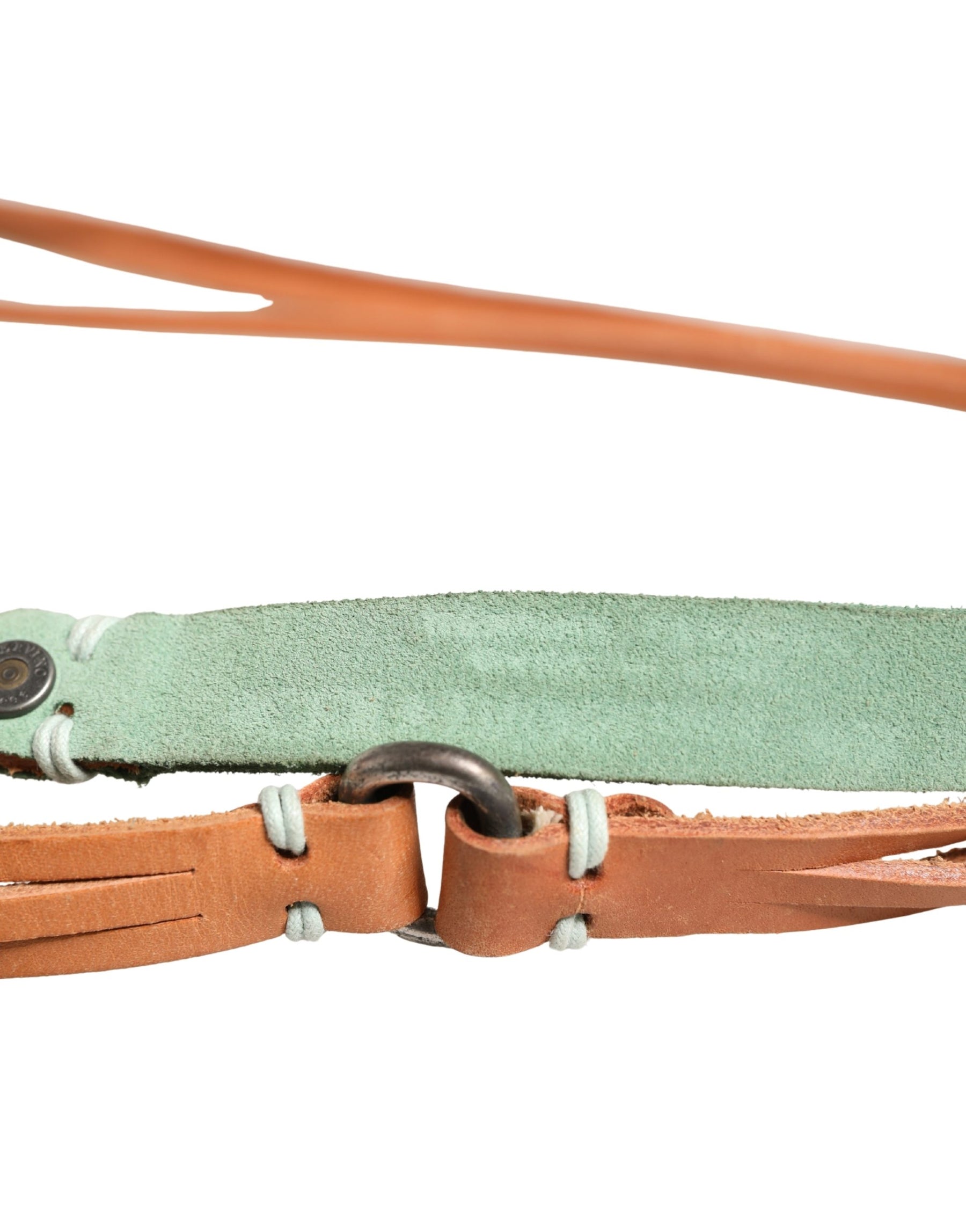 Scervino Street Brown Leather Silver Tone Buckle Waist Belt | Regal Royce