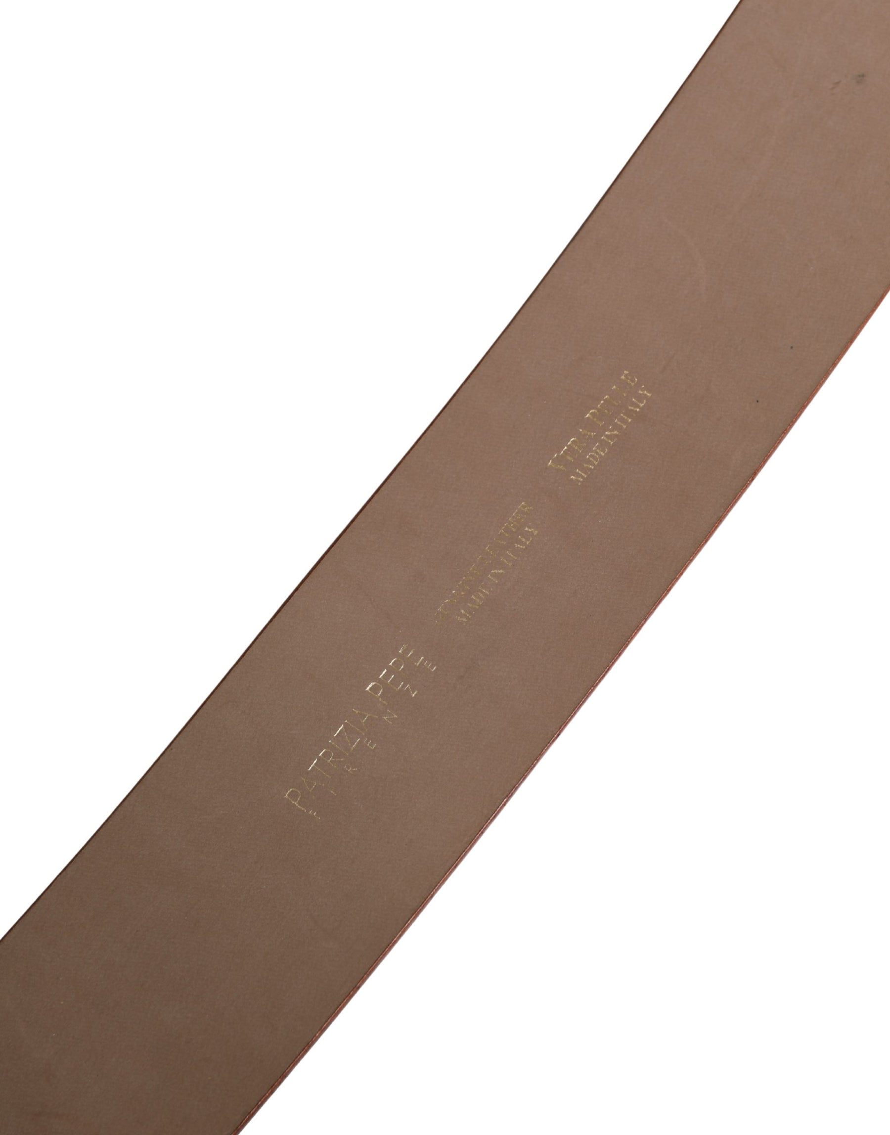 Patrizia Pepe Beige Genuine Leather Wide Waist Metal Buckle Belt | Regal Royce