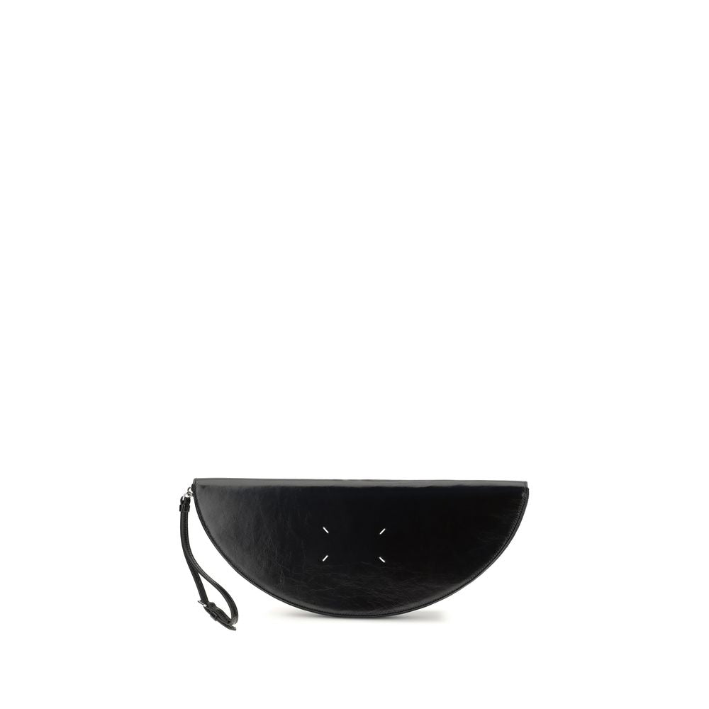 Maison Margiela Black Calf Leather Bos Taurus Clutch Bag | Regal Royce