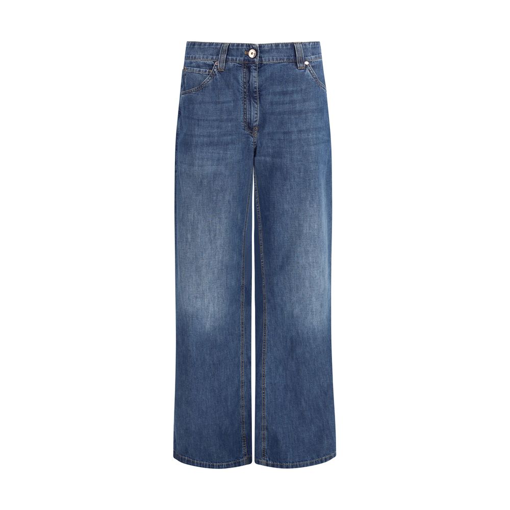 Brunello Cucinelli Blue Cotton Jeans Denim | Regal Royce