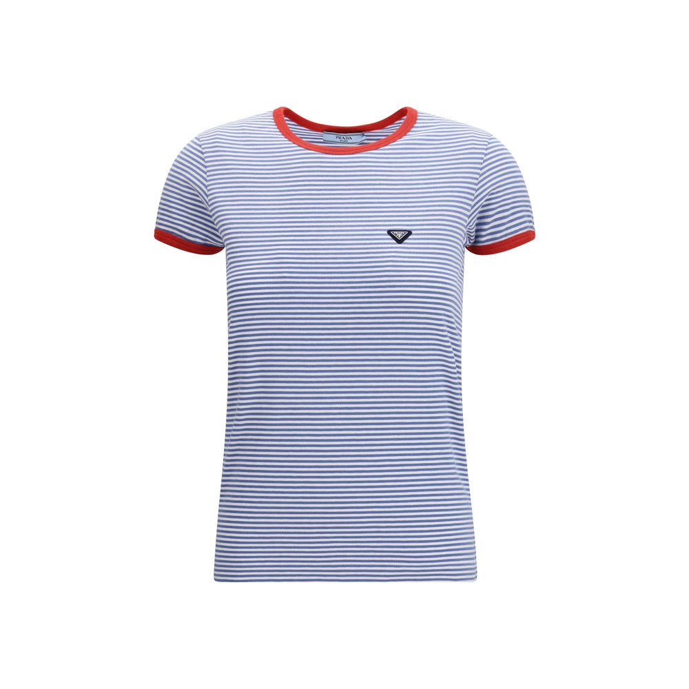 Prada Blue Cotton T-Shirt | Regal Royce