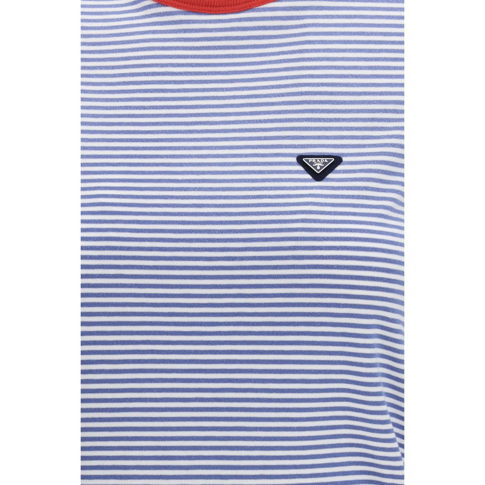 Prada Blue Cotton T-Shirt | Regal Royce