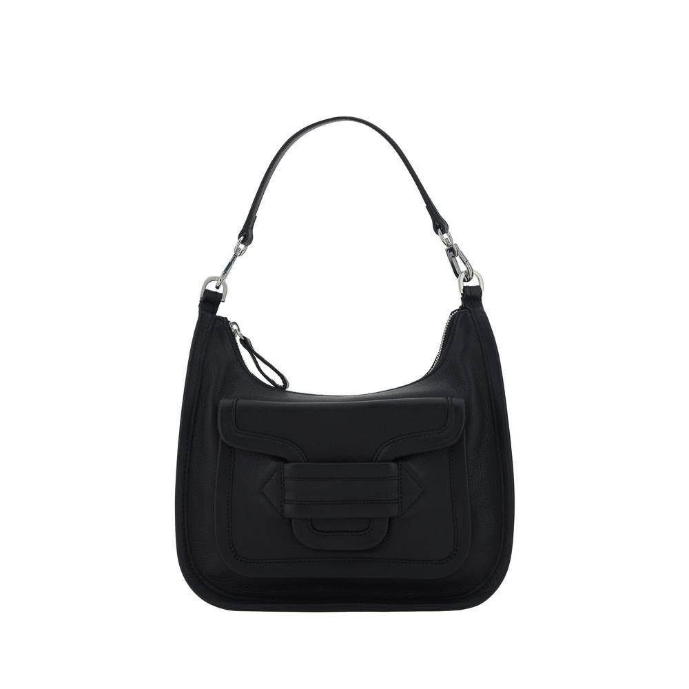 Pierre Hardy Black Calf Leather Bos Taurus Shoulder Bag | Regal Royce