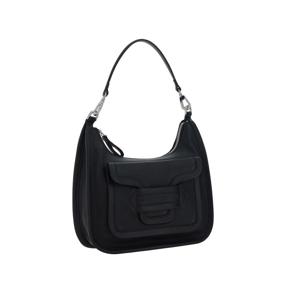 Pierre Hardy Black Calf Leather Bos Taurus Shoulder Bag | Regal Royce