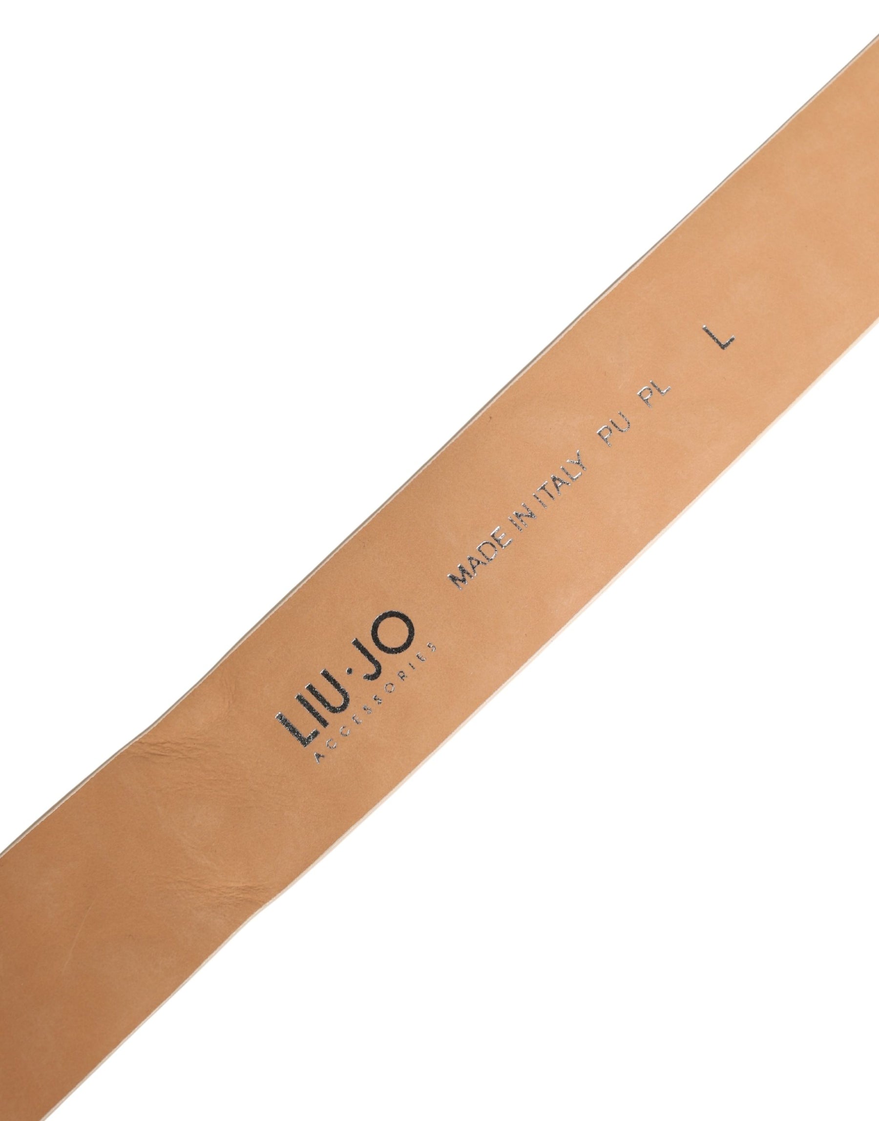 Liu Jo Beige Leather Wide Waist Silver Metal Buckle Waist Women Belt | Regal Royce