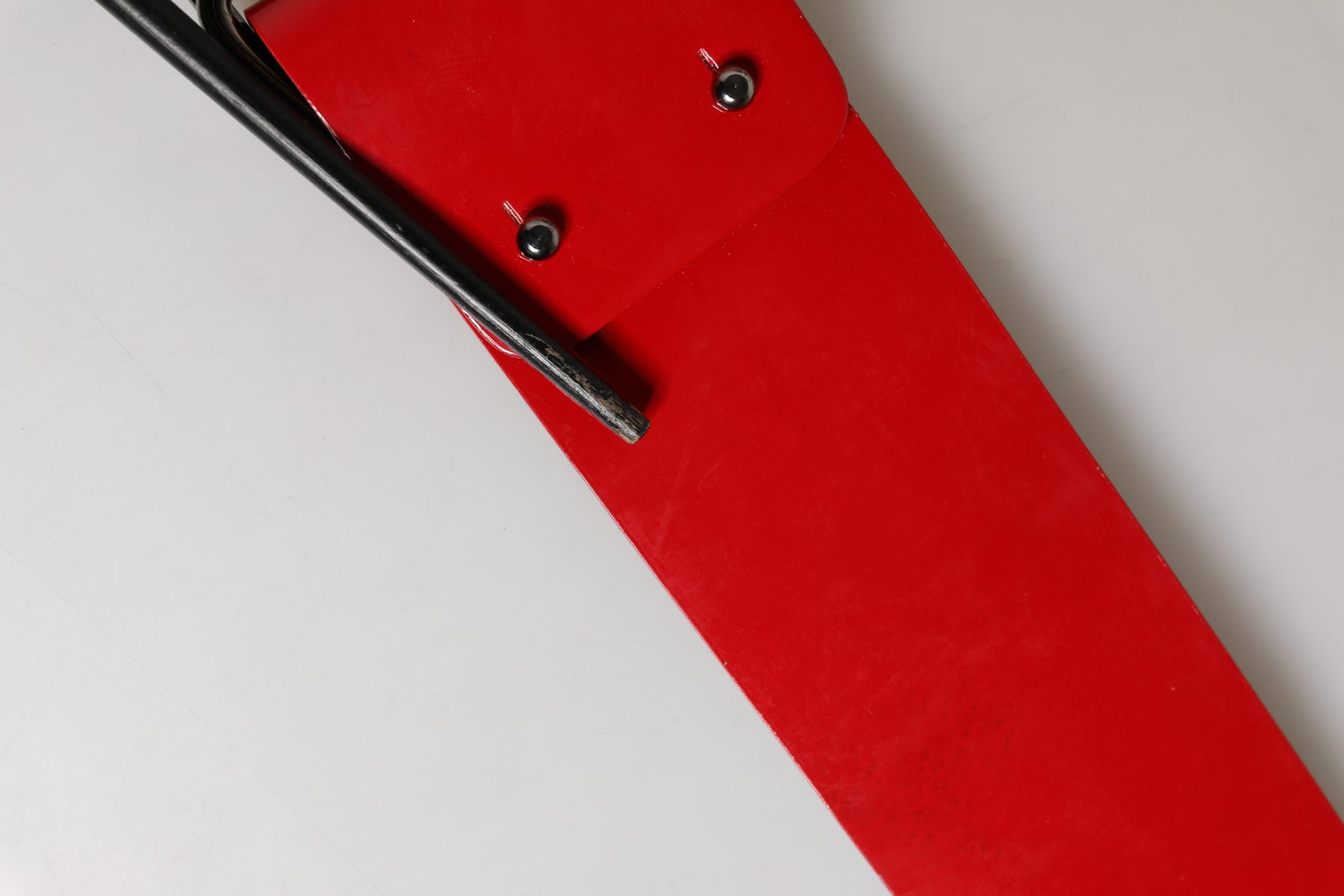Costume National Red Wide Waist Silver Metal Buckle Belt | Regal Royce