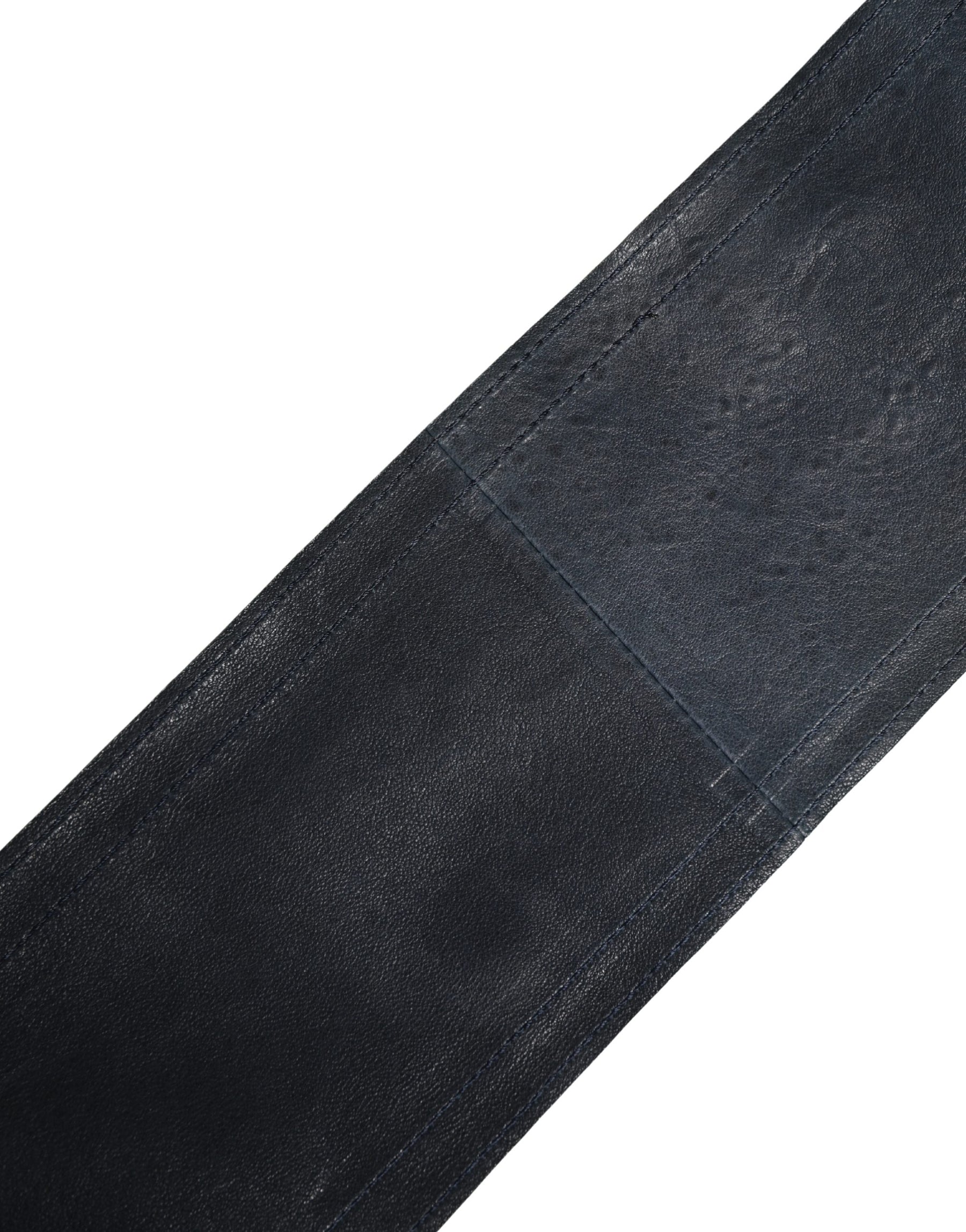 Ermanno Scervino Blue Leather Wide Waist Women Cintura Belt | Regal Royce