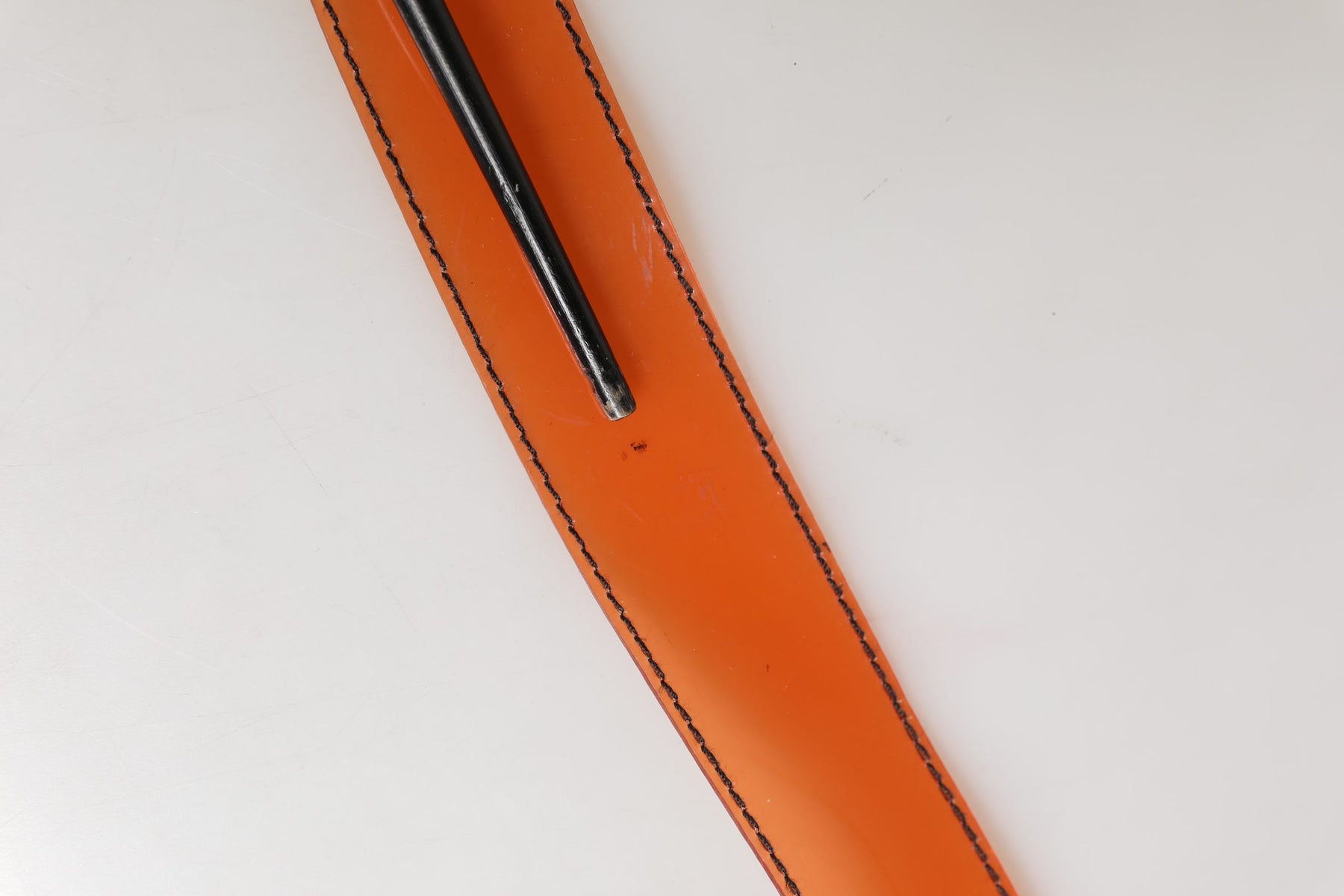 Miu Miu Orange PVC Waist Women Cintura Square Buckle Belt | Regal Royce