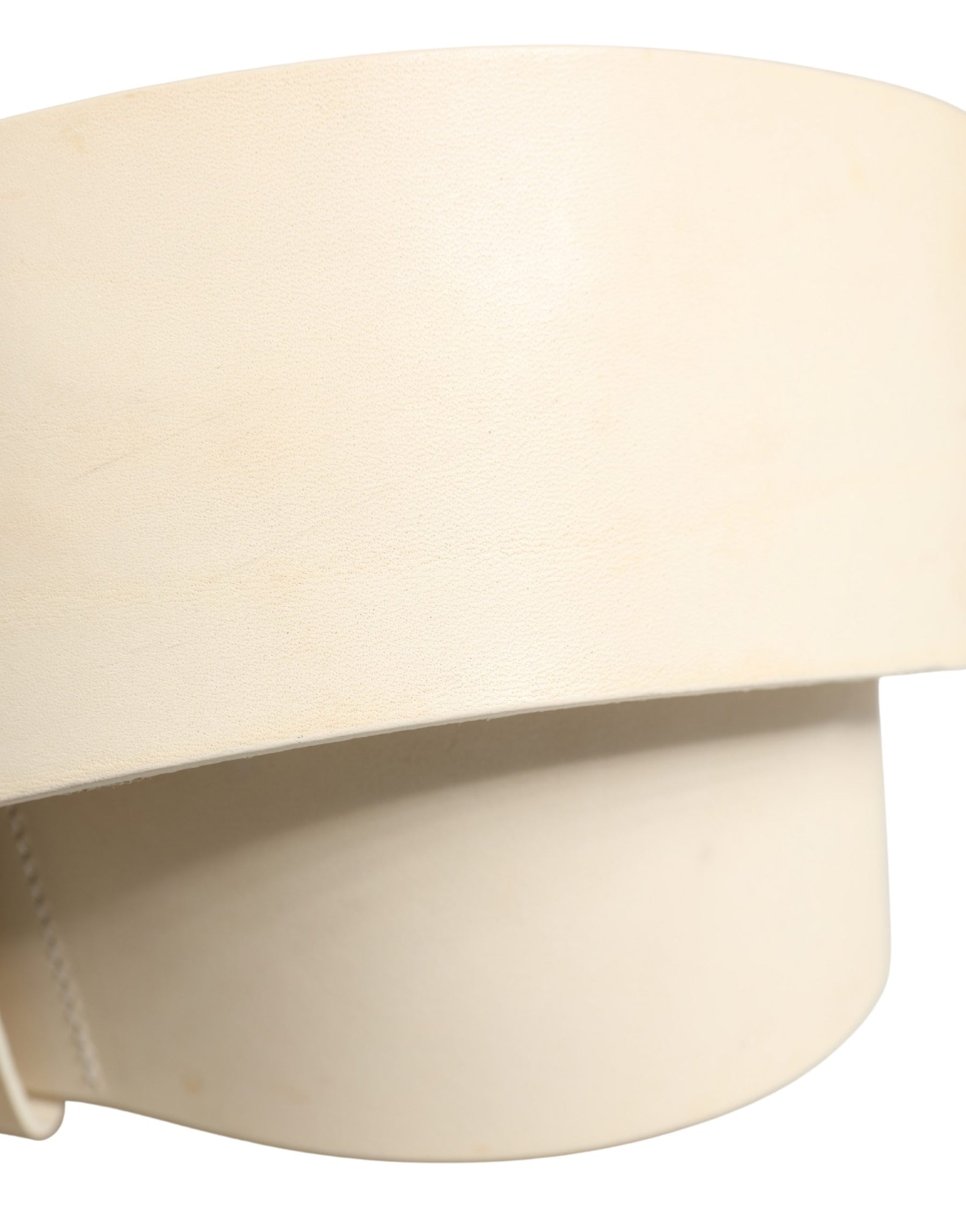Cavalli Class Off White Leather Waist Women Cintura Buckle Belt | Regal Royce