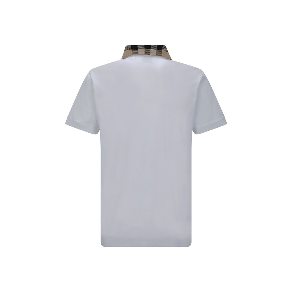 Burberry White Cotton Polo Shirt | Regal Royce