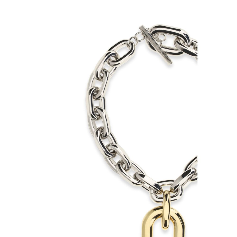Rabanne Silver Metal Necklace | Regal Royce