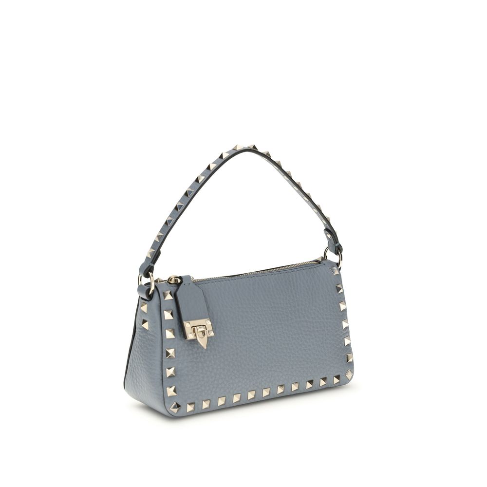 Valentino Garavani Blue Calf Leather Bos Taurus Shoulder Bag | Regal Royce