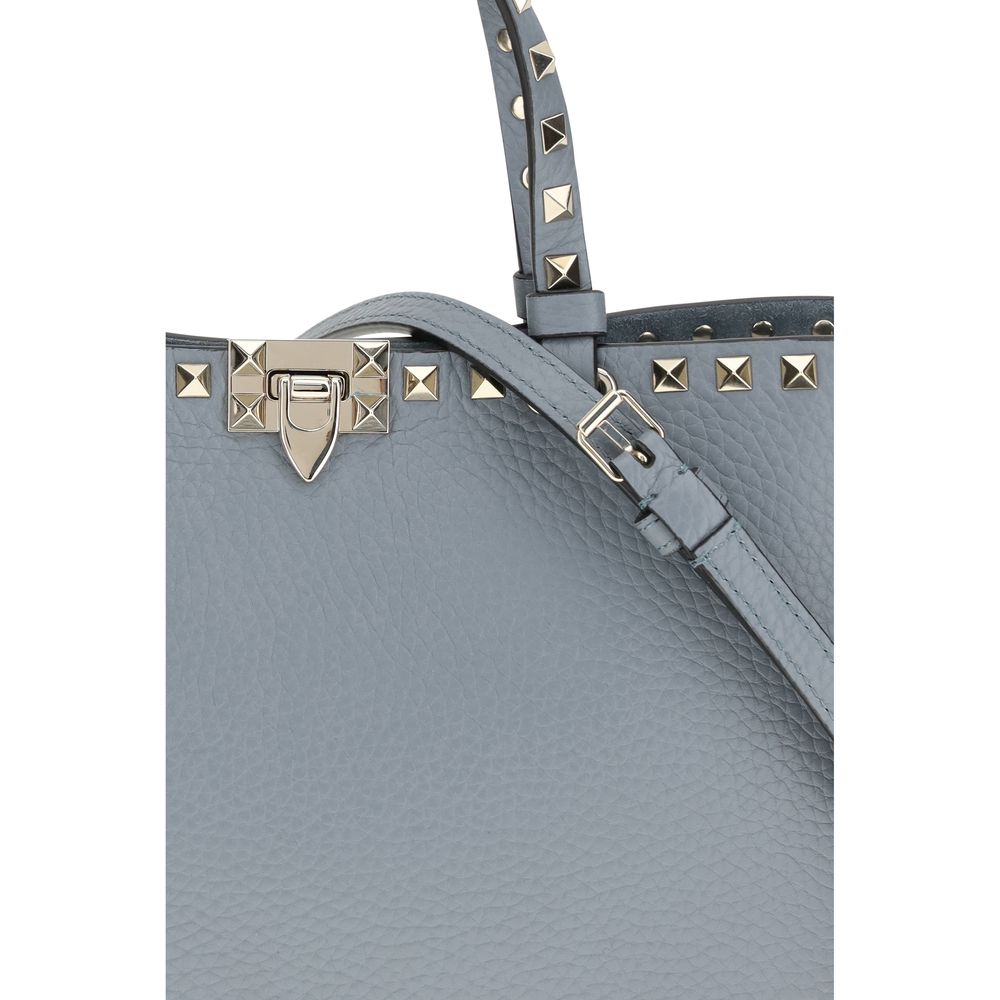 Valentino Garavani Blue Calf Leather Bos Taurus Shoulder Bag | Regal Royce