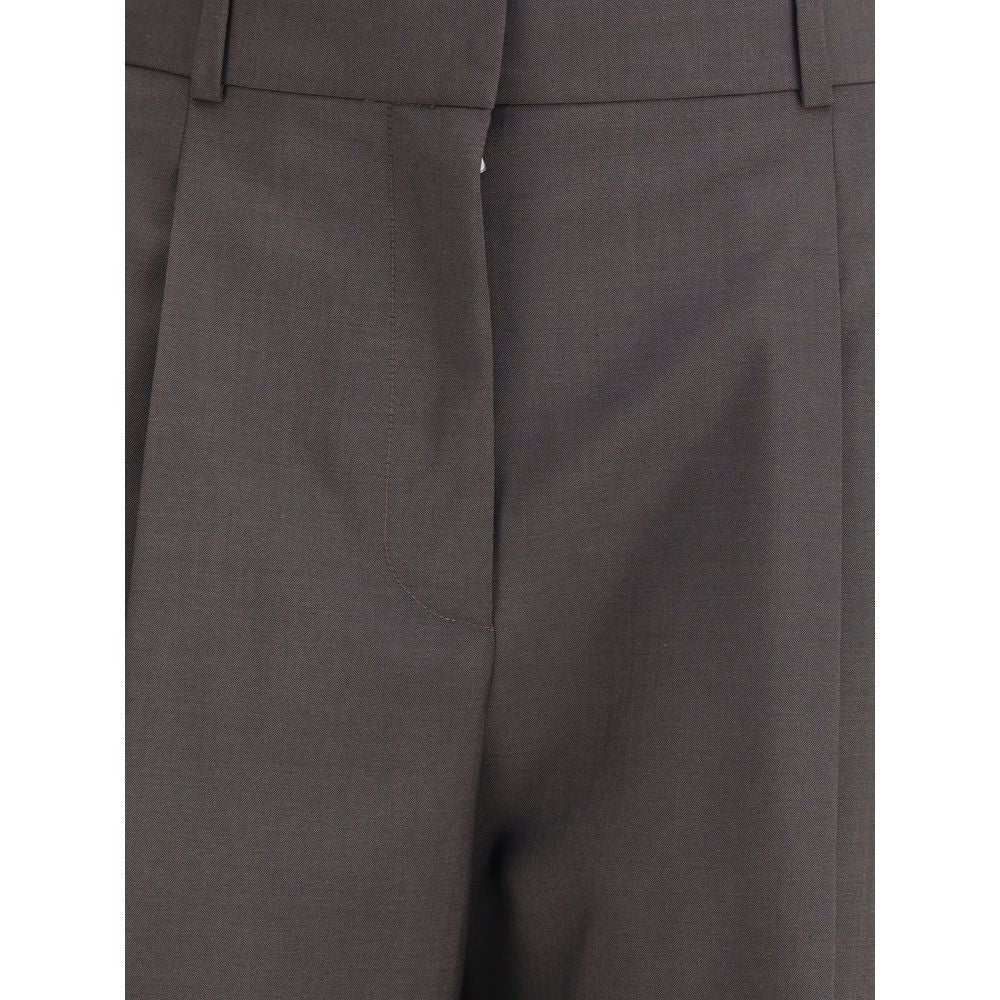 The Row Brown Wool Dress Pants | Regal Royce