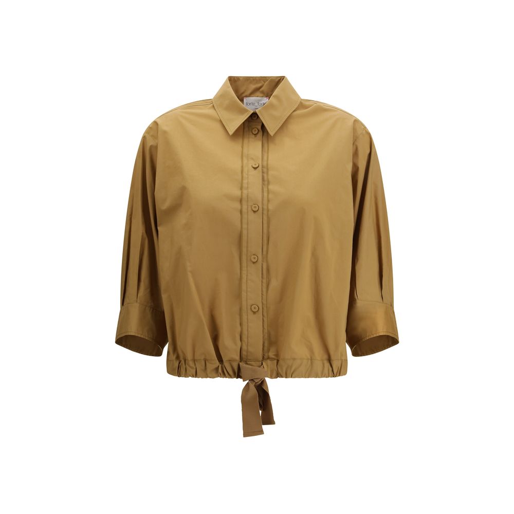 Forte_Forte Bicolor Cotton Shortsleeve Shirt | Regal Royce