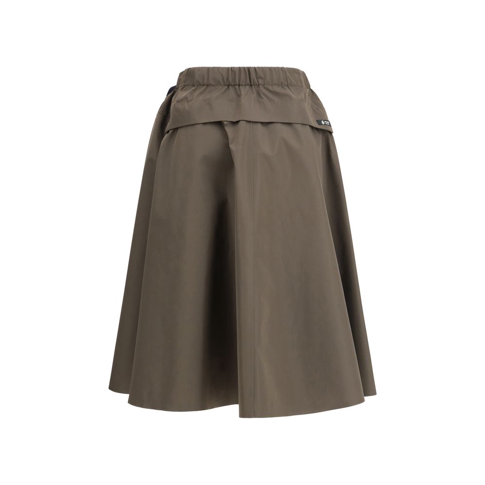 Prada Bicolor Recycled Polyester Midi Skirt | Regal Royce