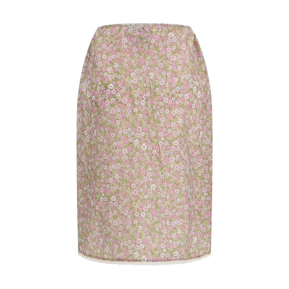 Prada Multicolor Nylon Midi Skirt | Regal Royce