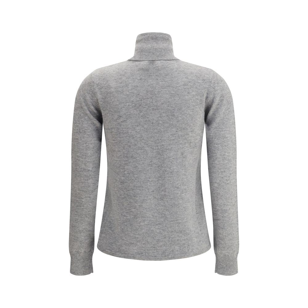 Max Mara Gray Wool Turtleneck | Regal Royce