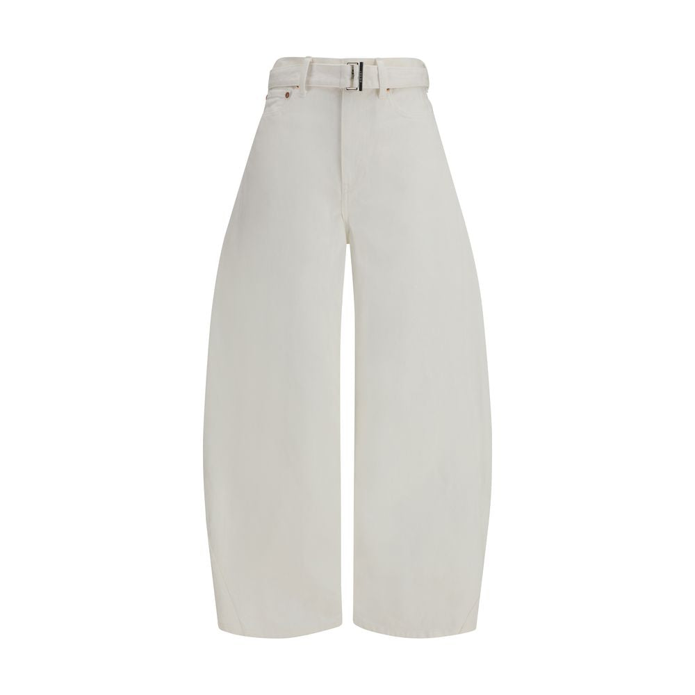Sacai White Cotton Jeans Denim | Regal Royce