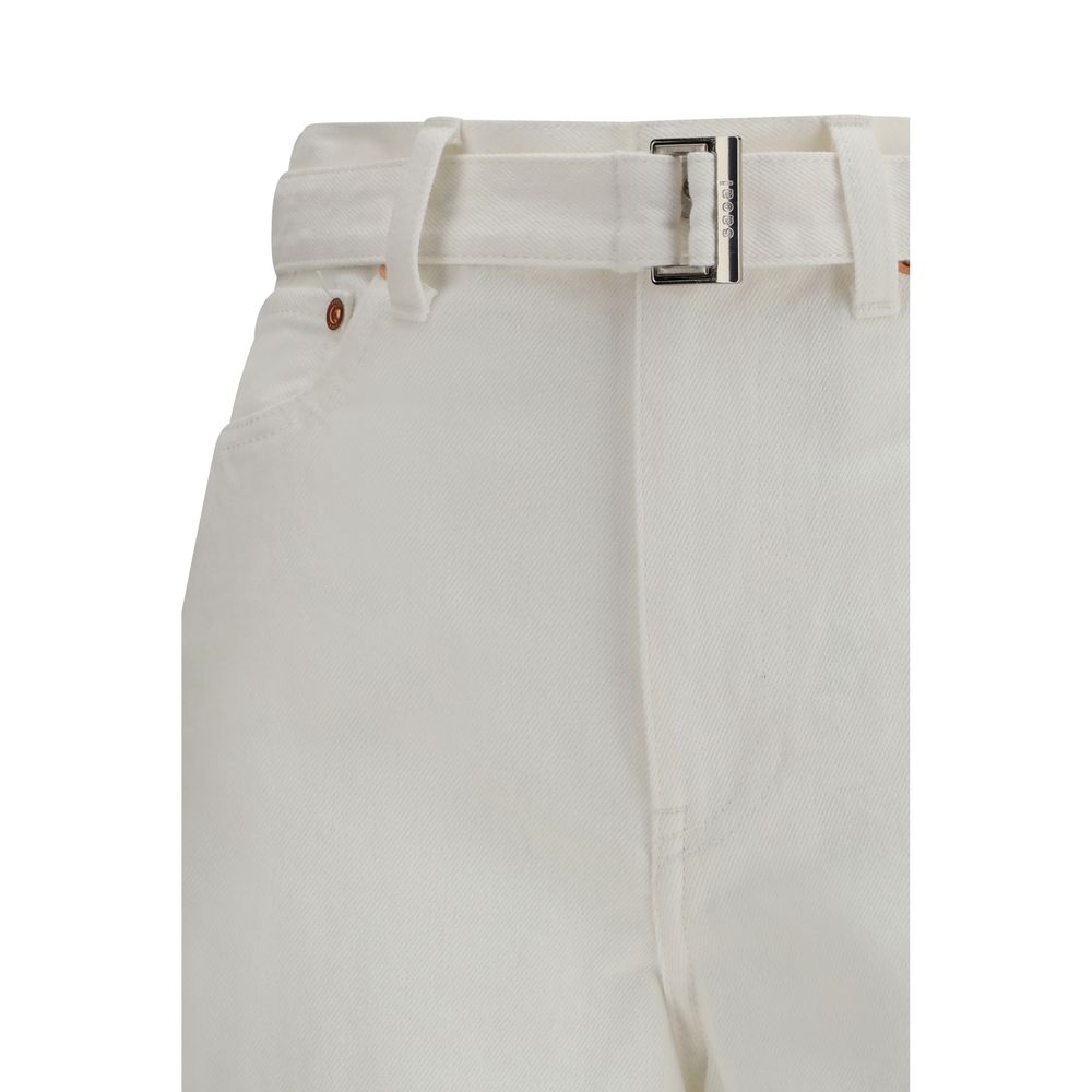 Sacai White Cotton Jeans Denim | Regal Royce
