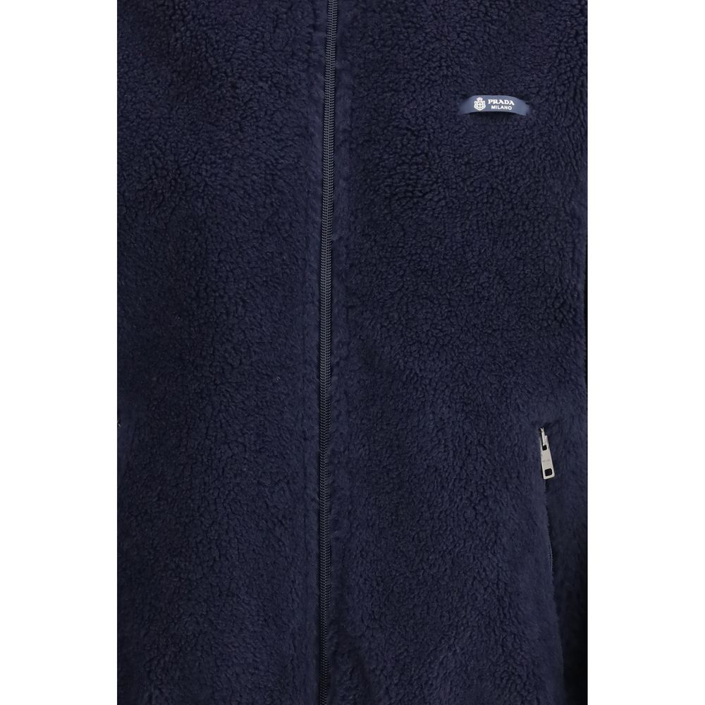 Prada Blue Polyamide Full-Length Jacket | Regal Royce