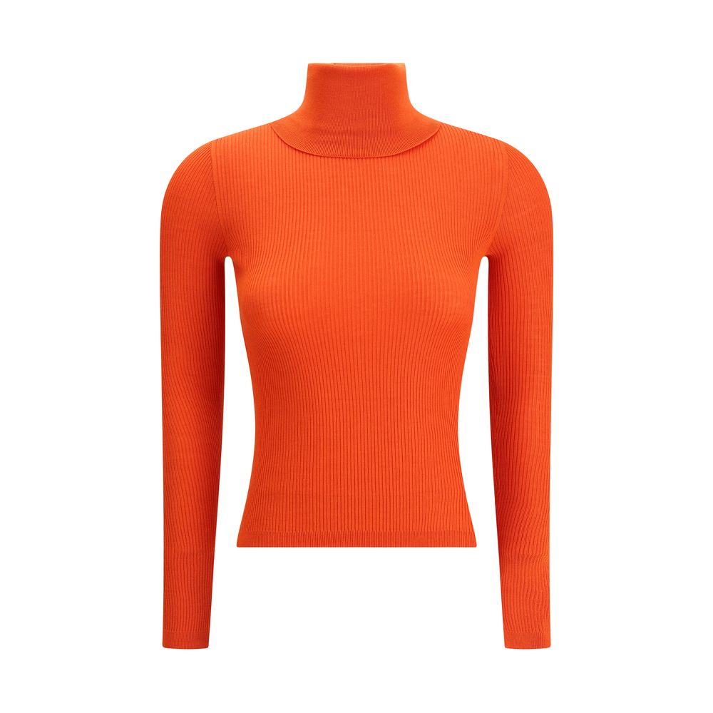 Saint Laurent Orange Wool Turtleneck | Regal Royce