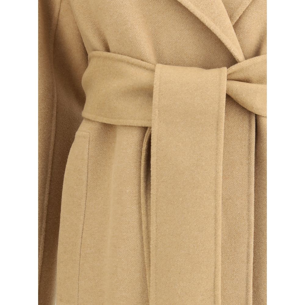 Khaite Beige Wool Coat | Regal Royce