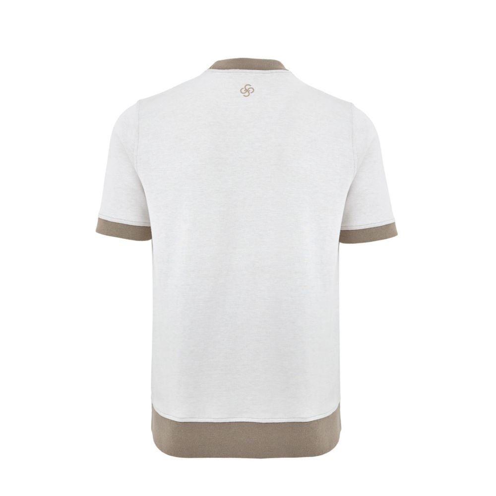 Gran Sasso White Cotton Hoodie | Regal Royce