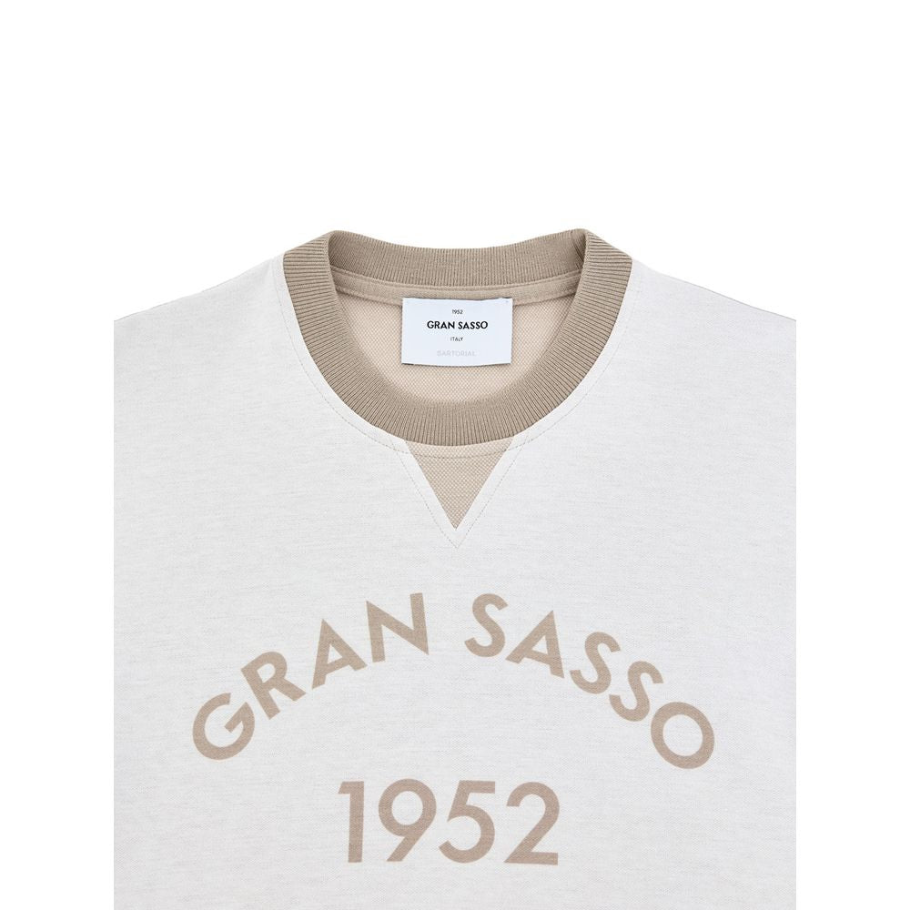 Gran Sasso White Cotton Hoodie | Regal Royce