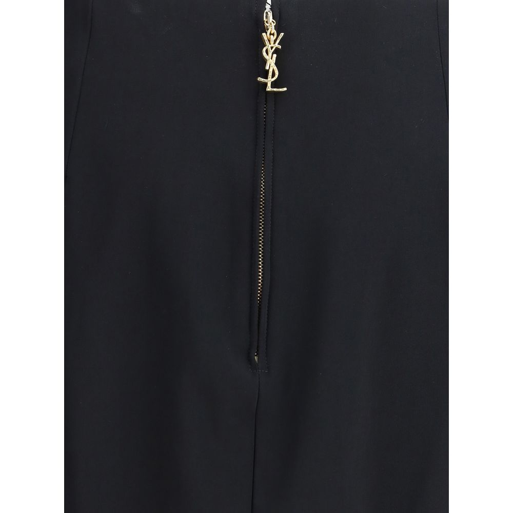 Saint Laurent Black Viscose Skirt | Regal Royce