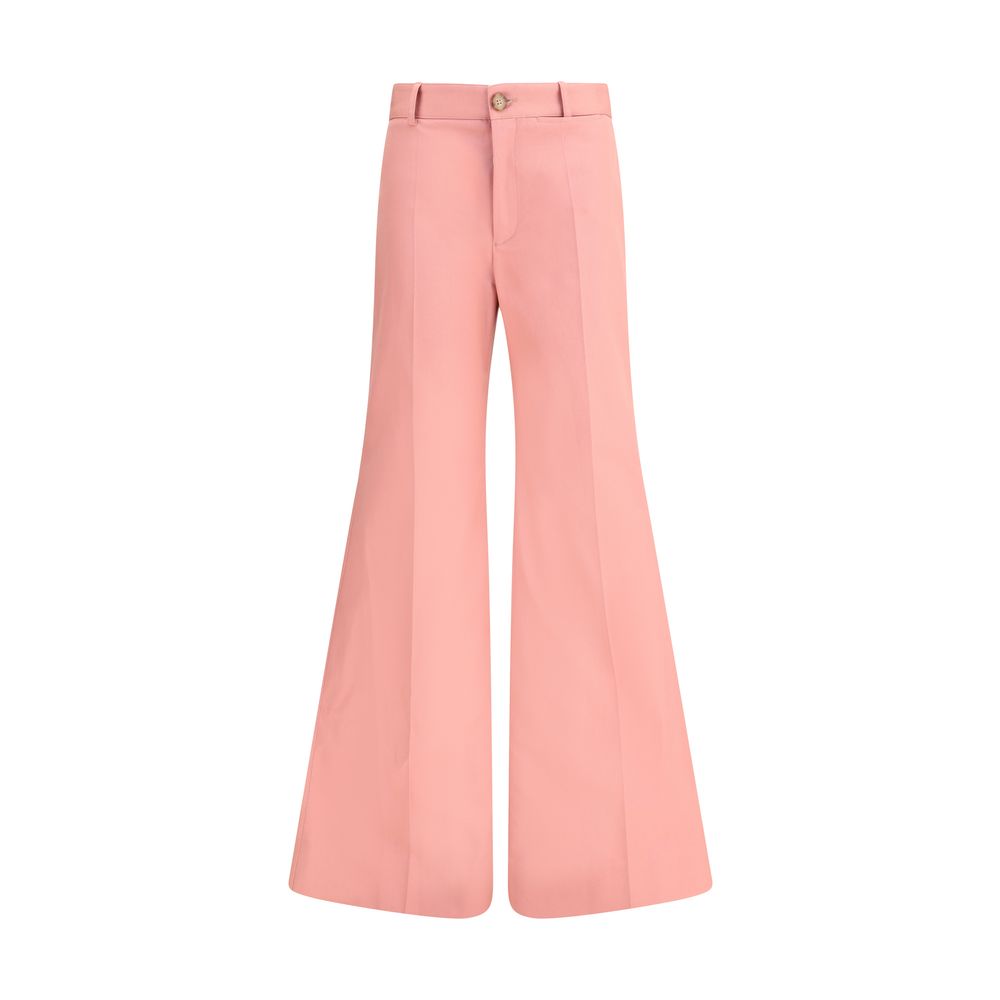 Chloé Multicolor Cotton Flared Pants | Regal Royce