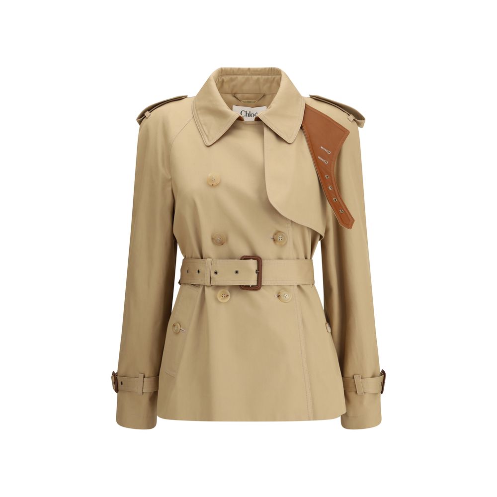 Chloé Beige Cotton Coat | Regal Royce