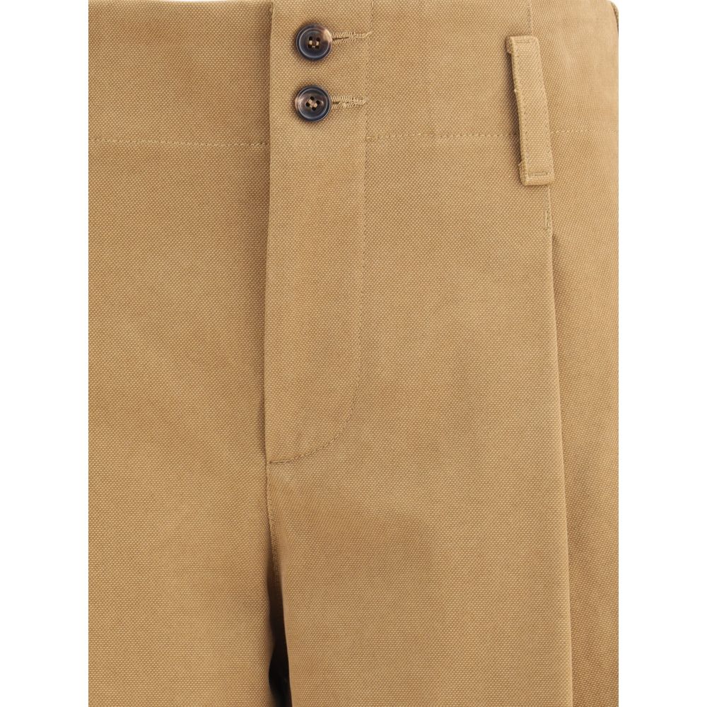 Chloé Beige Cotton Casual Pants | Regal Royce