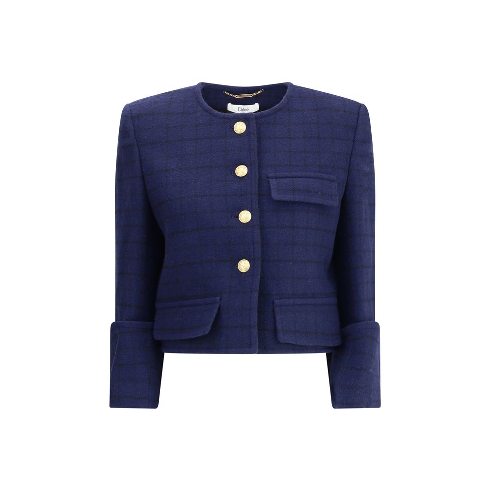 Chloé Blue Wool Coat | Regal Royce