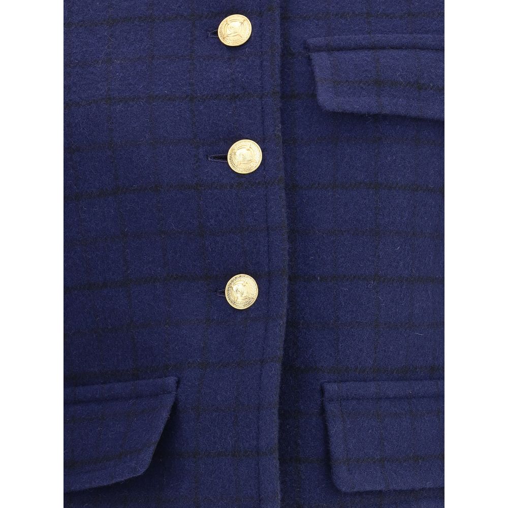 Chloé Blue Wool Coat | Regal Royce