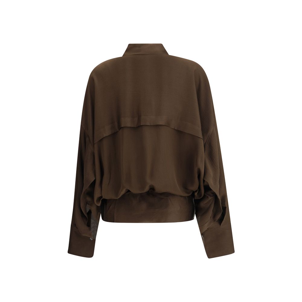 Petar Petrov Brown Silk Blouse | Regal Royce
