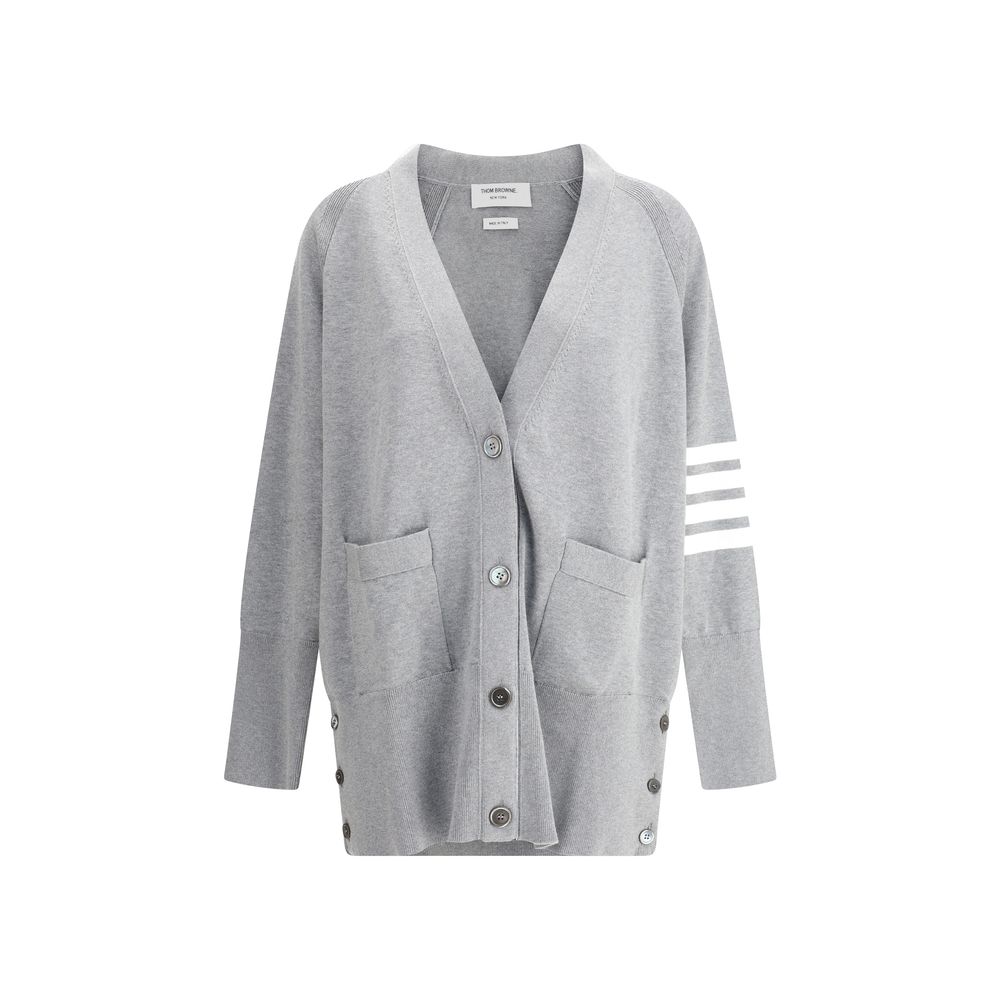 Thom Browne Gray Cotton Cardigan | Regal Royce