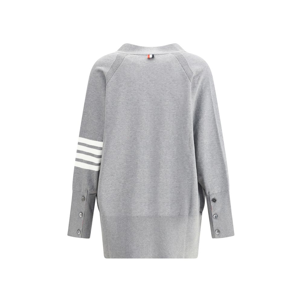 Thom Browne Gray Cotton Cardigan | Regal Royce