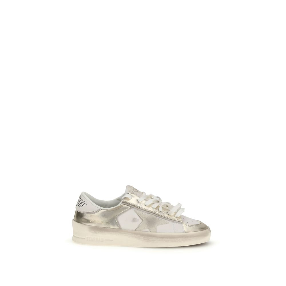 Golden Goose Gold Calf Leather Bos Taurus Low Top Sneakers | Regal Royce