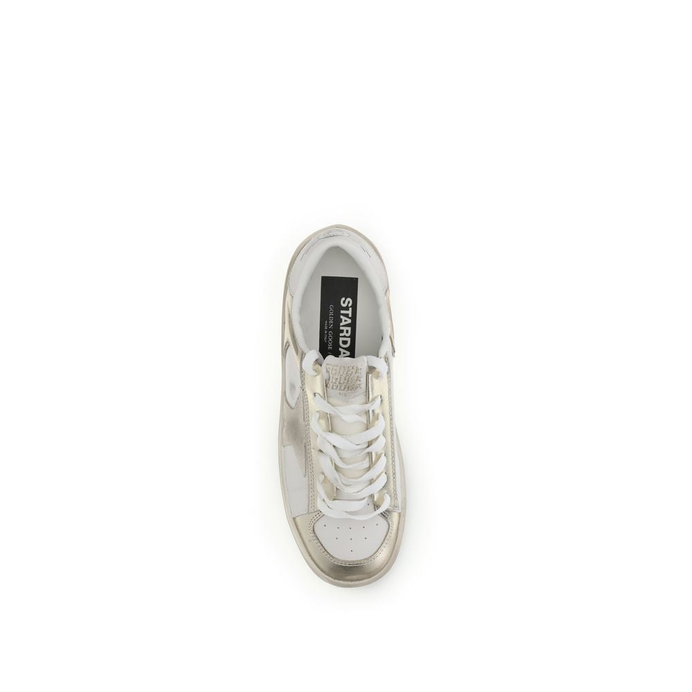 Golden Goose Gold Calf Leather Bos Taurus Low Top Sneakers | Regal Royce