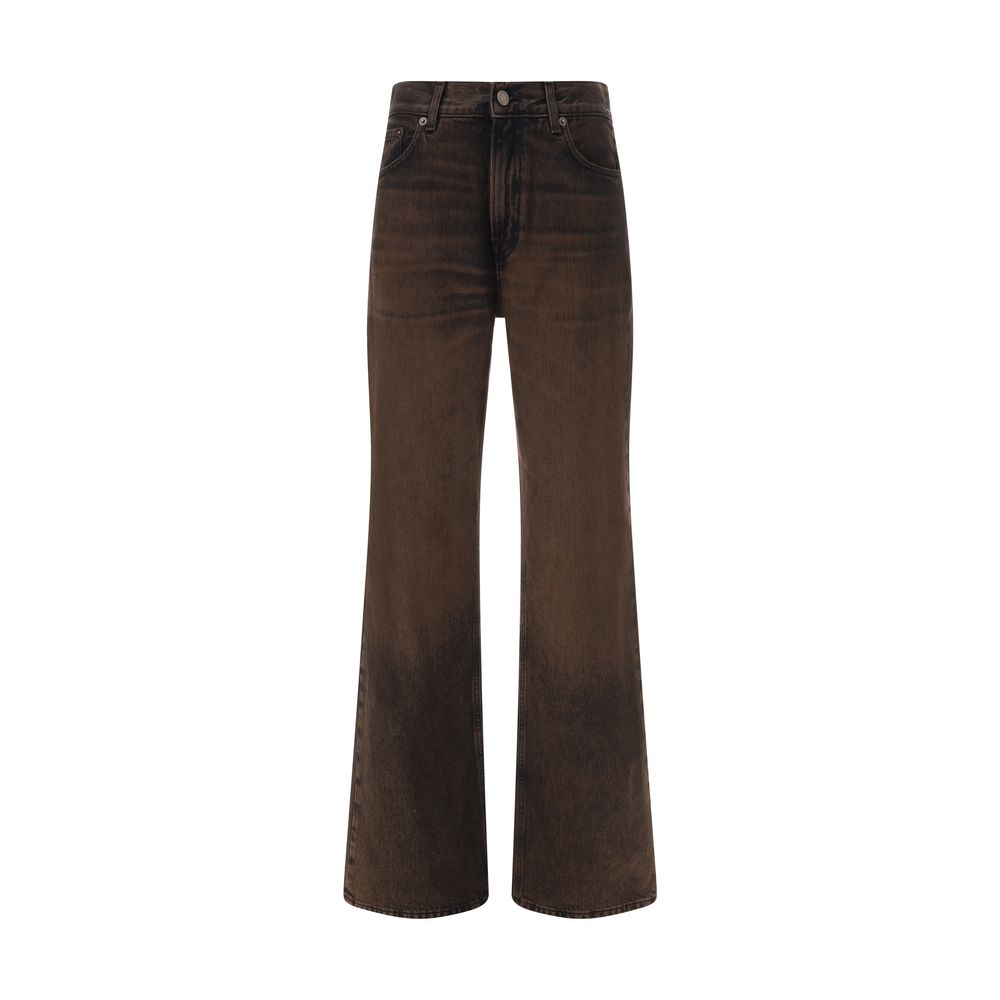 Haikure Brown Cotton Relaxed Fit Jeans | Regal Royce